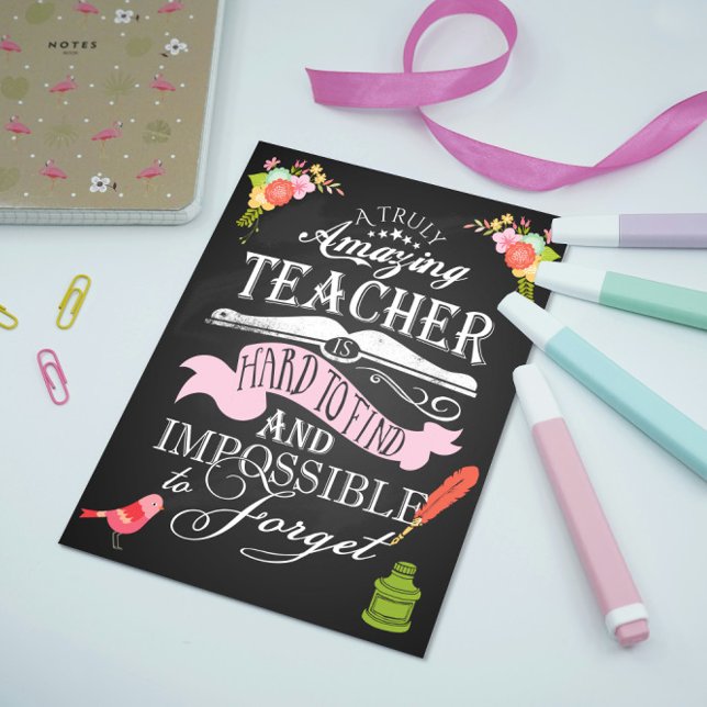Chalkboard Amazing Teacher appreciation Thank You (Creator Uploaded)