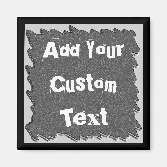 Chalkboard And Wild Border Cut Out Cool Magnet (Front)