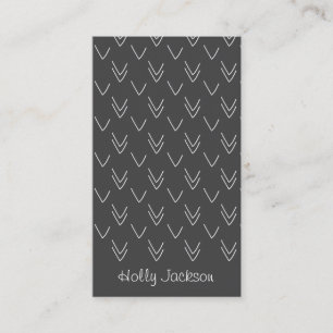 Chalkboard Arrows Business Card