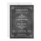 Chalkboard Art Deco Wedding Invitations