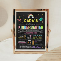 Chalkboard Back to School First Day Sign