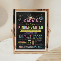 Chalkboard Back to School Last Day Sign