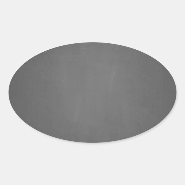 Chalkboard Background Template Oval Sticker (Front)