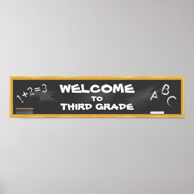 Chalkboard Banner Poster (Front)