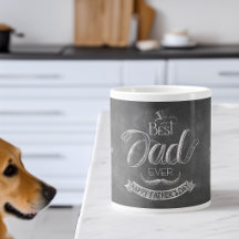 Chalkboard Best Dad Ever Father's Day Personalised