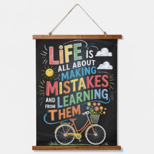 “Chalkboard Bike Inspiration – Life’s Mistakes & L Hanging Tapestry