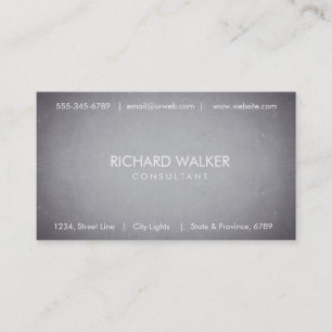 Chalkboard Black Board Elegant Modern Professional Business Card