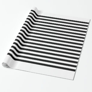 Chalkboard - Black / White Wrapping Paper
