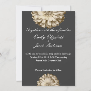 Chalkboard Blackboard Daisy Inspired Wedding Save Save The Date