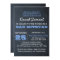 Chalkboard Blue Bar Mitzvah Invitation