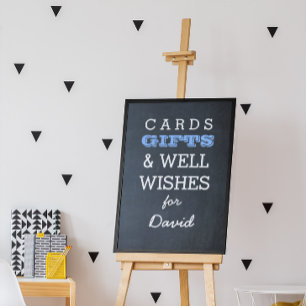 Chalkboard Blue Gift Table Sign