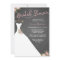 Chalkboard Bridal Shower Invitations with Dress