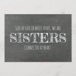 Chalkboard Bridesmaid / Maid of Honour Proposal Invitation