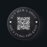 Chalkboard Buy Her A Shot She's Tying The Knot 6 Cm Round Badge<br><div class="desc">Modern and elegant design printed Chalkboard Bachelorette Buy Her A Shot She's Tying The Knot button that can be customised with your text. Please click the "Customise it" button and use our design tool to modify this template. Check out the Graphic Art Design store for other products that match this...</div>