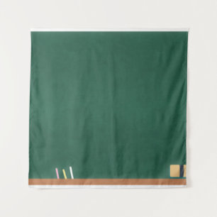 Chalkboard chalk eraser classroom tapestry