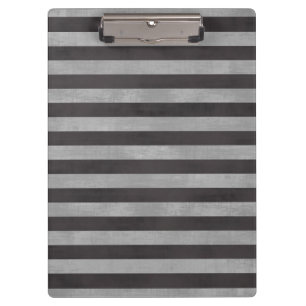 Chalkboard, Chalk Horizontal Stripes Clipboard