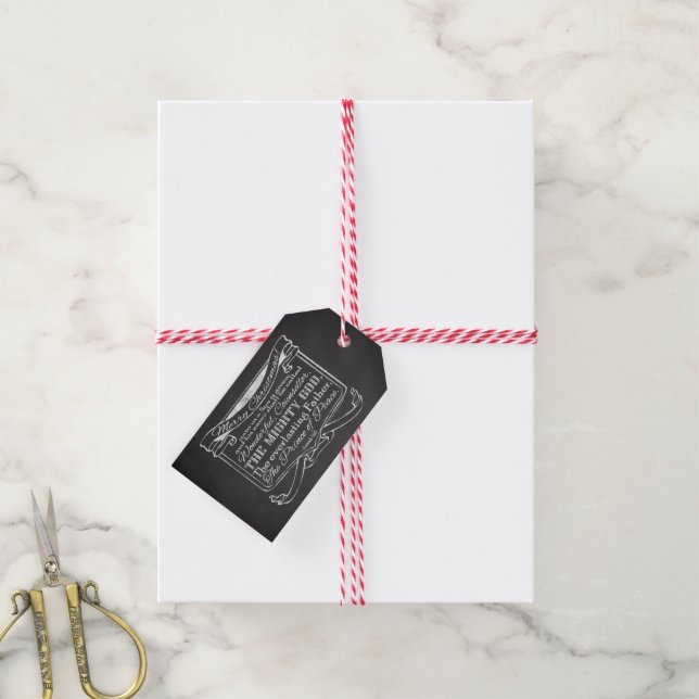 Chalkboard Christian Christmas Gift Tags (With Twine)
