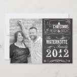 Chalkboard Christmas Cards Holiday Custom Photo<br><div class="desc">Chalkboard Custom Christmas Holiday Photo Greeting Cards. These beautiful and classy chalkboard holiday photo cards are great for all your Christmas mailings. Add your family photo on the side and customise your text for that perfect greeting. Black and white in colour and oh so fun with various typography.</div>