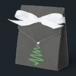 Chalkboard Christmas Favour Box Bag<br><div class="desc">Chalkboard Christmas Favour Box Bag with Pine Tree</div>