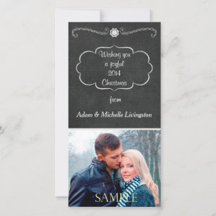 Chalkboard Christmas Holiday Card