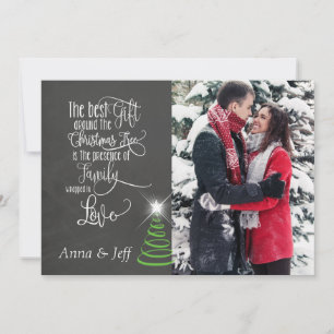Chalkboard Christmas Photo Card