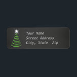 Chalkboard Christmas Return Address Label<br><div class="desc">Chalkboard Christmas Return Address Label</div>
