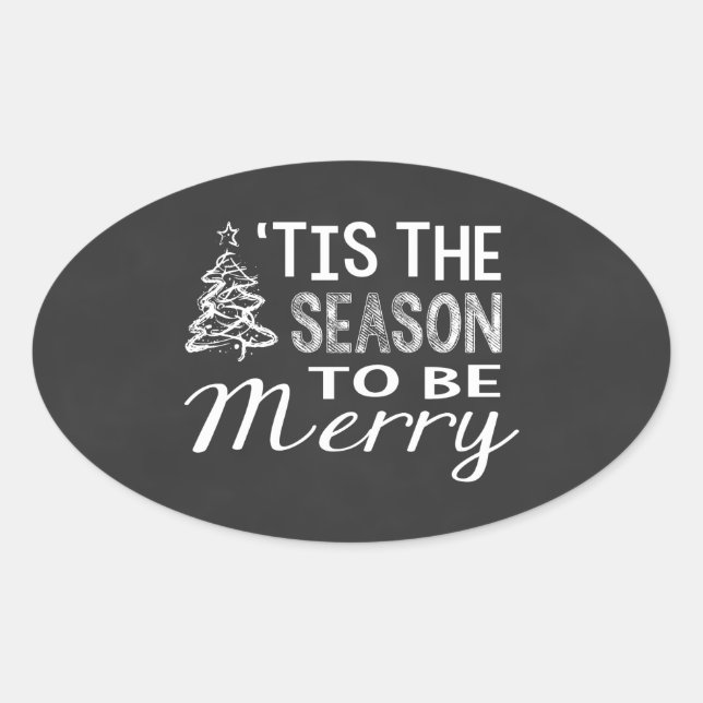 Chalkboard Christmas Sticker (Front)