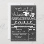 Chalkboard Christmas Ugly sweater Party Invites<br><div class="desc">Fun Chalkboard Christmas Tacky sweater Party Invitations</div>