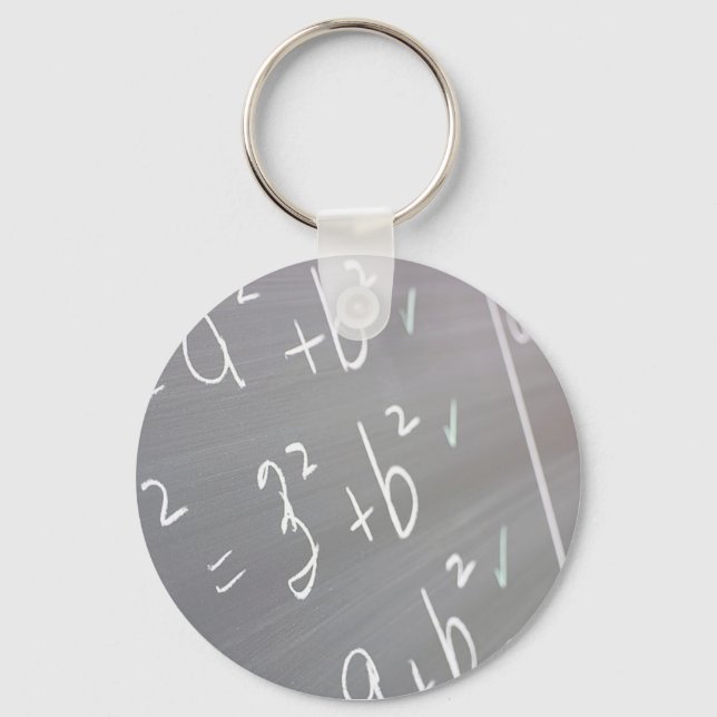 Chalkboard Closeup Key Ring (Front)