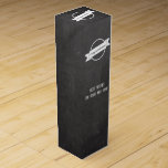 Chalkboard Congratulations Gift Wine Box<br><div class="desc">This wine box features a chalkboard background and a white emblem.  Add your own well wishes,  congratulations,  pat on the back and more to  acknowledge,  graduates,  promotion,  new job,  new home,  new baby,  wedding,  anniversary,  winning team,  sales,  success and more.</div>