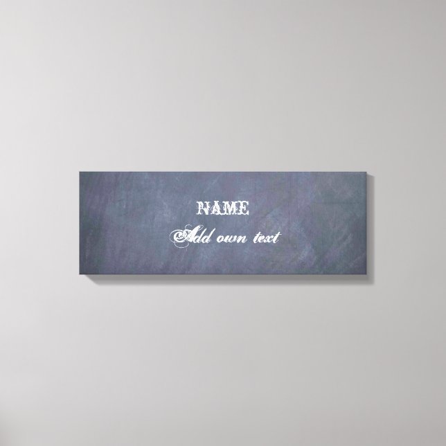 Chalkboard Customised Canvas Print (Front)