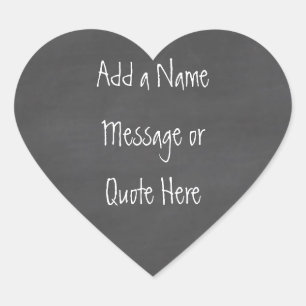 Chalkboard CustomizeABLEs Heart Sticker