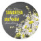 Chalkboard Daisy Rustic Wedding Gift Label