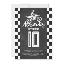 Chalkboard Dirt Bike Birthday Party