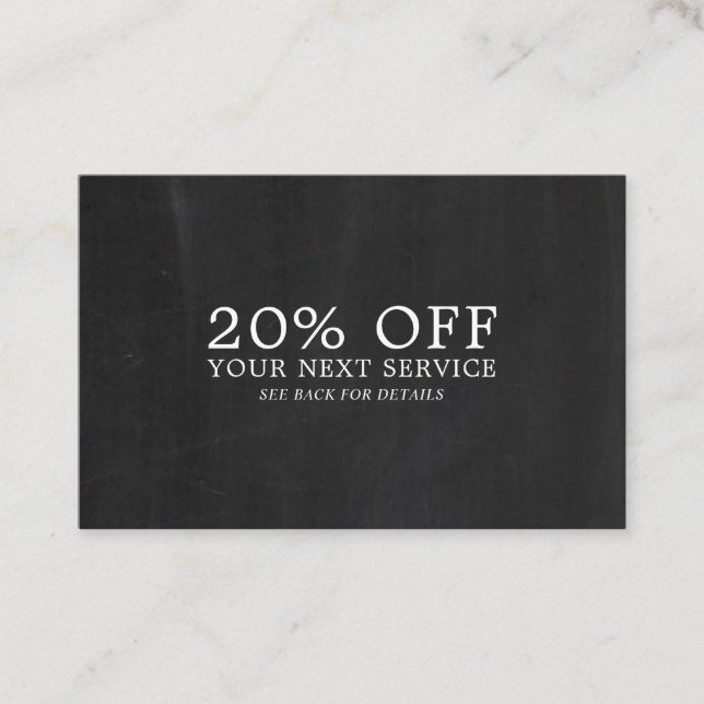 Chalkboard Effect - Discount Voucher (Front)