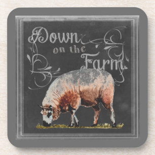 Chalkboard Farm   Down on the Farm Sheep Coaster