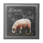 Chalkboard Farm | Down on the Farm Sheep Tile<br><div class="desc">Chalkboard Farm Animals Artist: Redstreake</div>