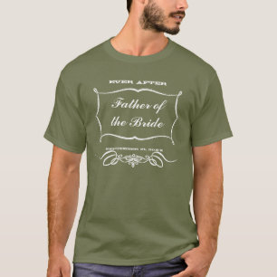 Chalkboard Father of the Bride Wedding T-Shirts