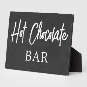 Chalkboard (faux)  Hot Chocolate sign Tabletop  Plaque