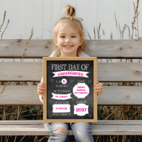 Chalkboard First Day of School