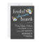 Chalkboard Floral Bridal Shower Brunch Invites