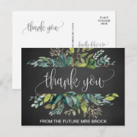 Chalkboard Foliage Thank You