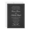 Chalkboard Formal Typography Wedding Invitations