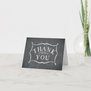 Chalkboard Frame Thank You Card
