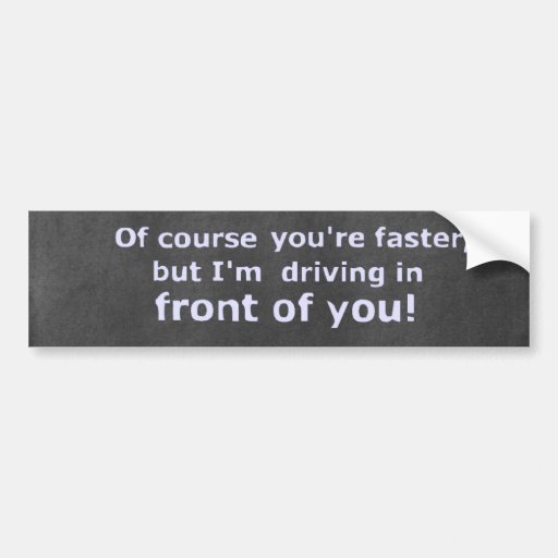 Image of chalkboard funny bumper sticker