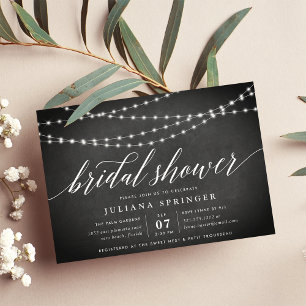 Chalkboard Garland Bridal Shower Invitation