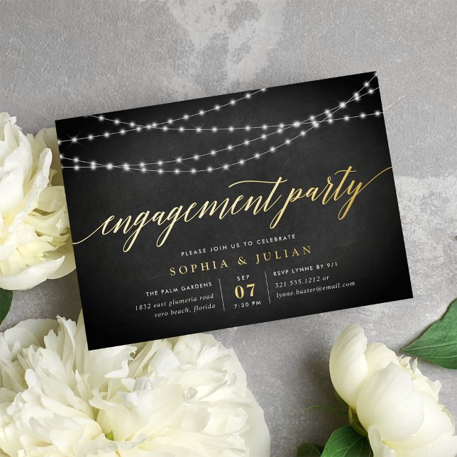 Chalkboard Garland Engagement Party (Creator Uploaded)