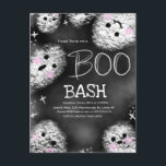Chalkboard Ghost Boo Costume Halloween Birthday   Postcard<br><div class="desc">Cool Party Invitations with illustrated chalkboard ghost</div>