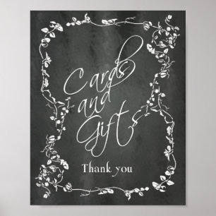 Chalkboard Gifts and Cards Thank You Wedding Sign