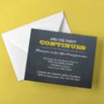 Chalkboard Gold After Party Invitation<br><div class="desc">These Chalkboard themed After Party Invitations are a perfect addition to any Celebration when you just don't want the party to end!  Each line of text is fully customisable to say just what you want!

Matching products available.</div>